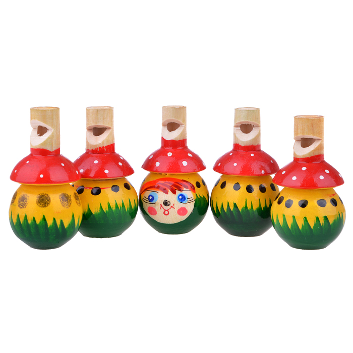 Свистулька Грибок окрашенная