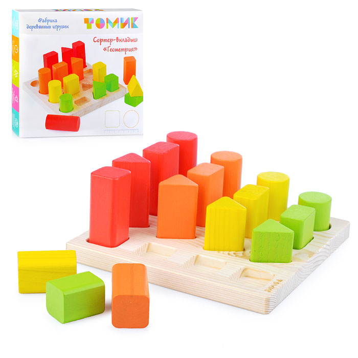 Логический игровой набор "Сортер-Вкладыш "Геометрия" (17 дет.)