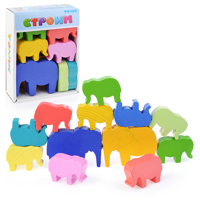 Логический игровой Набор "Учимся играя" "Строим" 12 дет.