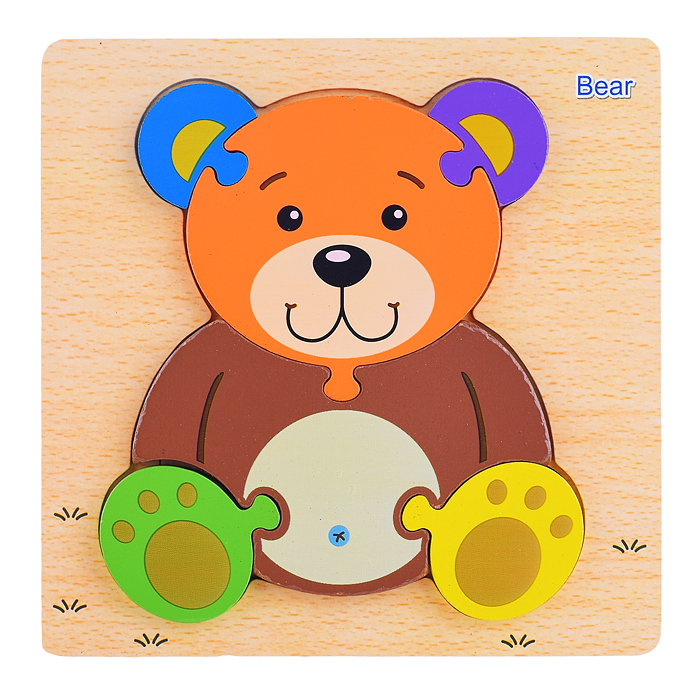 Пазл-вкладыш D1090 "Мишка"