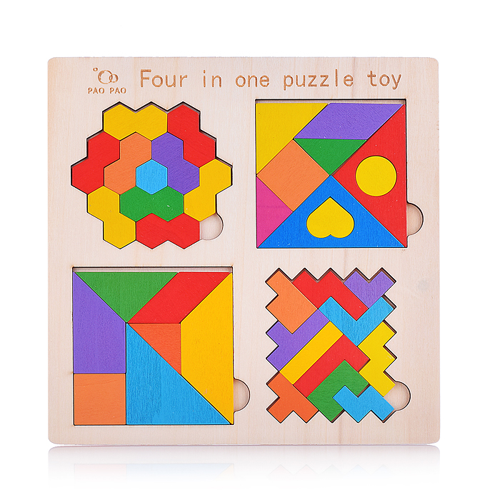 Пазл-вкладыш D1929 "4 в 1" 