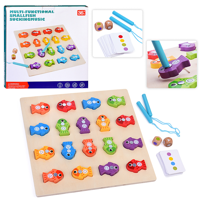 Игра развивающая D2001 "Рыбки" в коробке