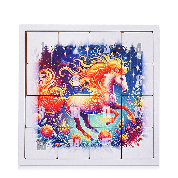 Головоломка Пятнашки "Сказочная лошадь"