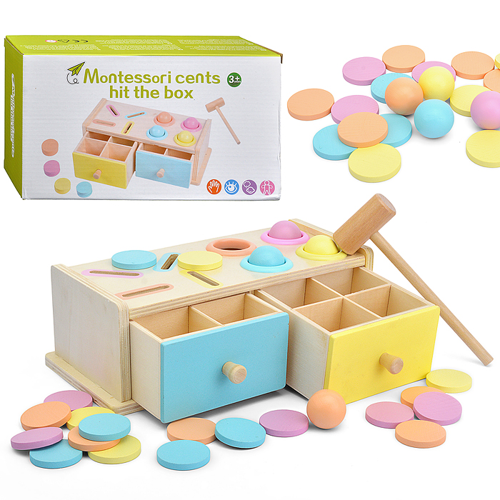 Игра развивающая D2123 "Сортер-стучалка"